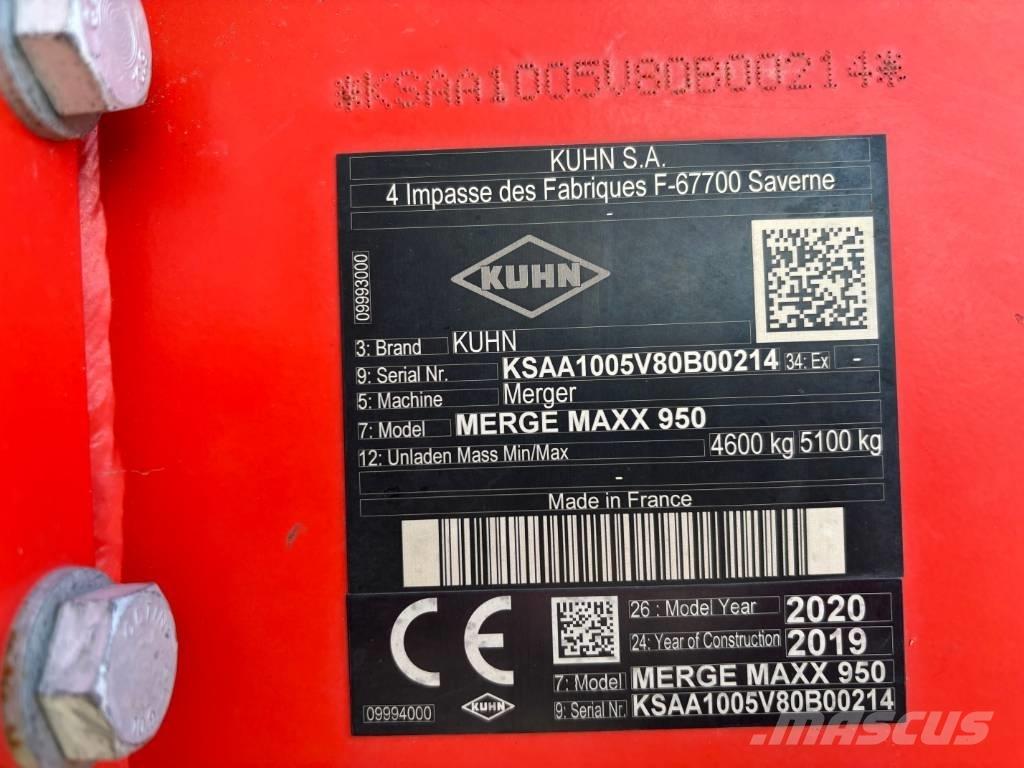 Kuhn Merge Maxx 950 Zgrabljalniki
