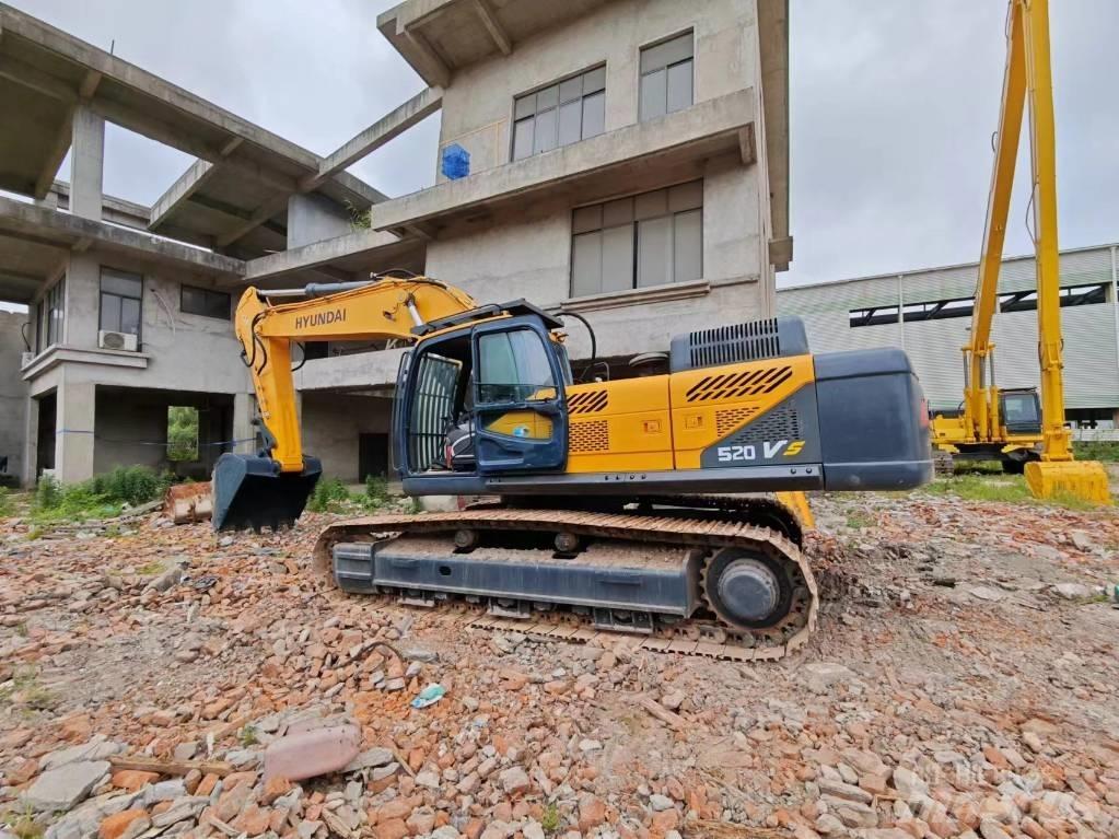 Hyundai Robex 520 VS Bagri goseničarji
