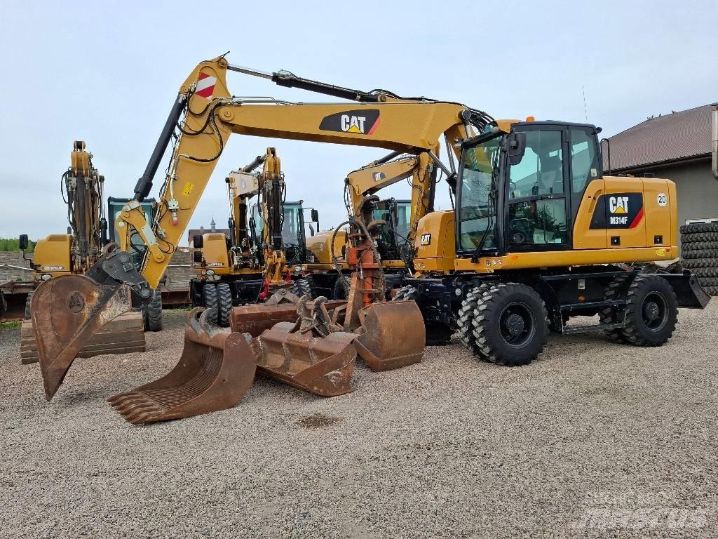 CAT 314 F Bagri na kolesih