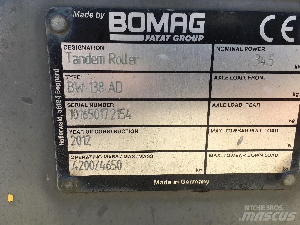 Bomag BW 138 AD Dvojni valjarji