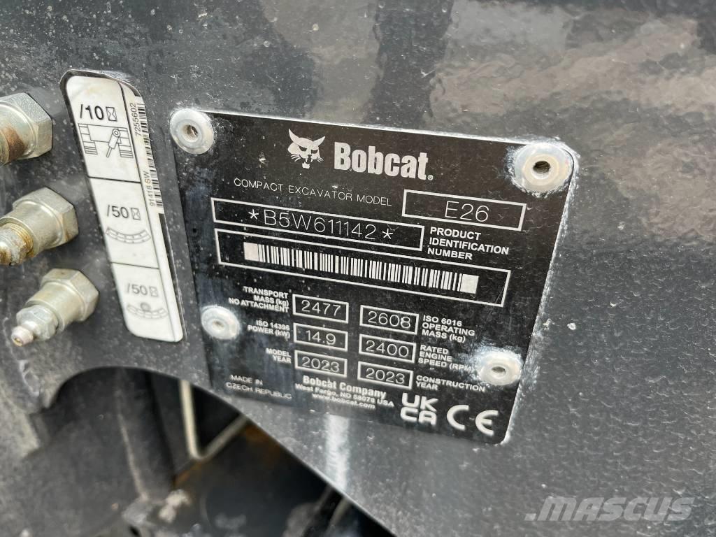 Bobcat E 26 Mini bagri <7t