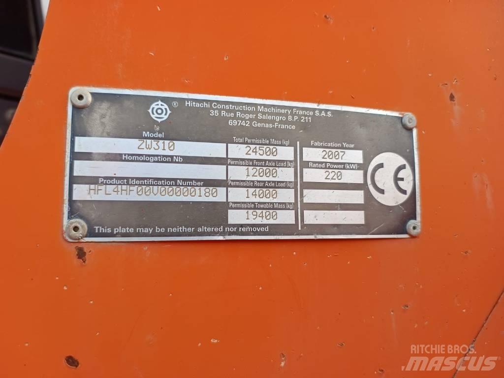 Hitachi ZW 310 Kolesni nakladalci