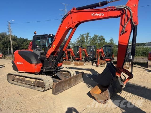 Kubota KX 080-4 Midi bagri 7t – 12t