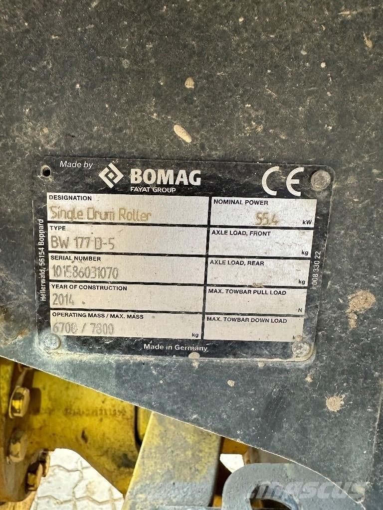 Bomag BW 177 D-5 Kompaktorji tal