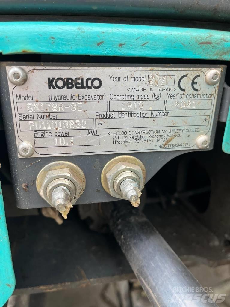 Kobelco SK 17 SR-3E Mini bagri <7t