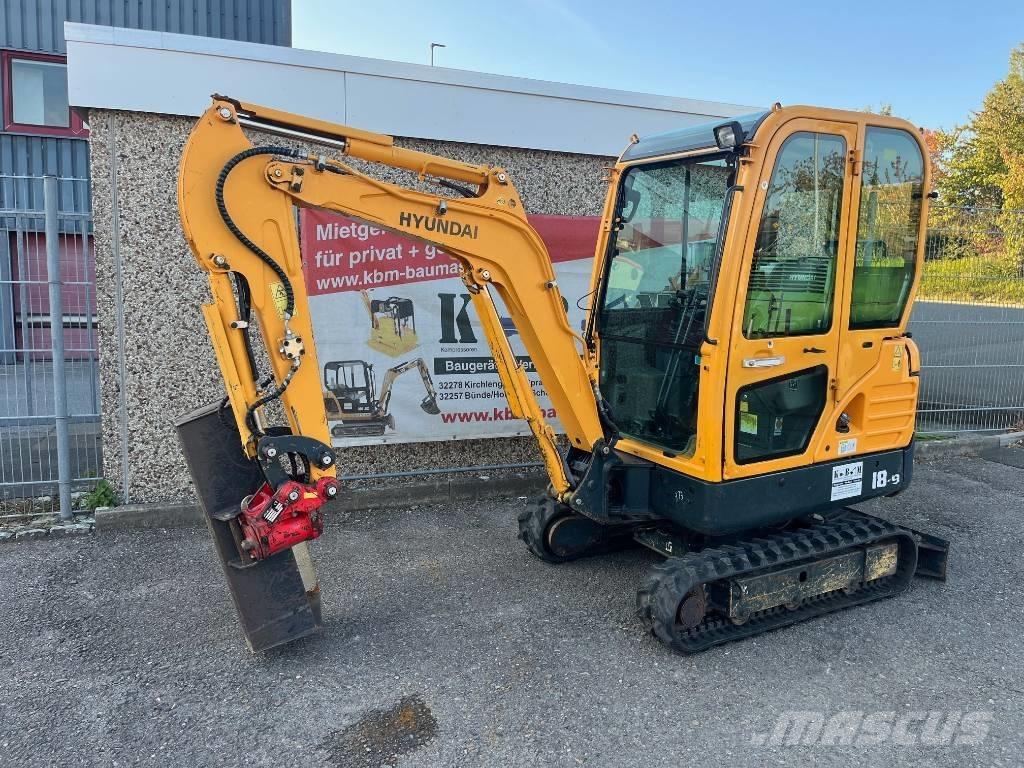 Hyundai R18-9 Mini bagri <7t
