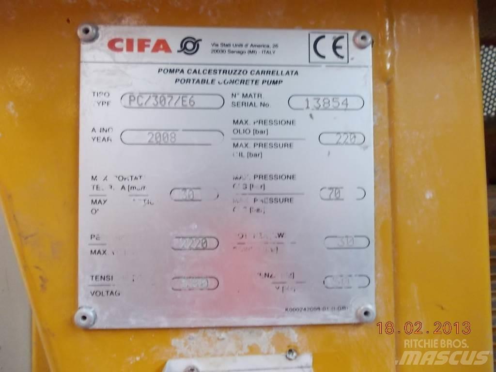 Cifa PC 307 E6 Kamionske črpalke za beton