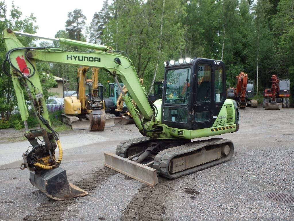 Hyundai Robex 55-3 Mini bagri <7t