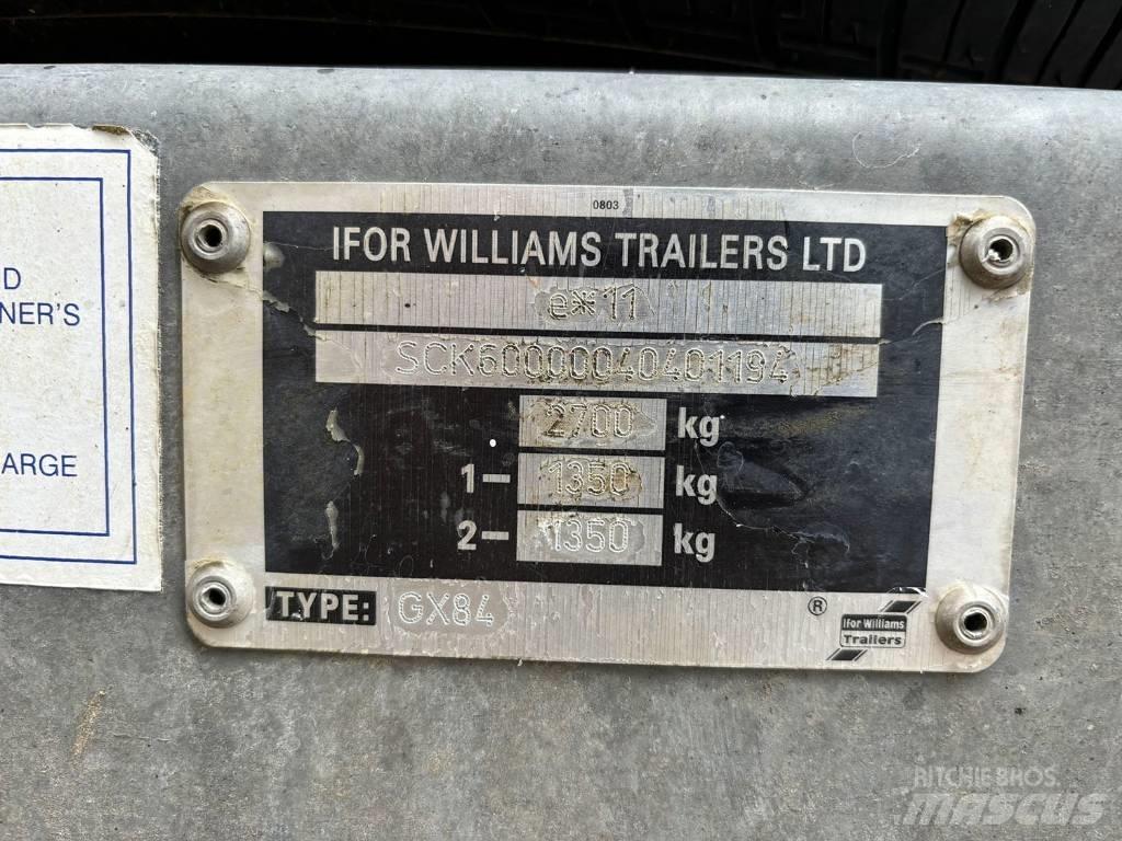 Ifor Williams GX84 Nizki nakladalci