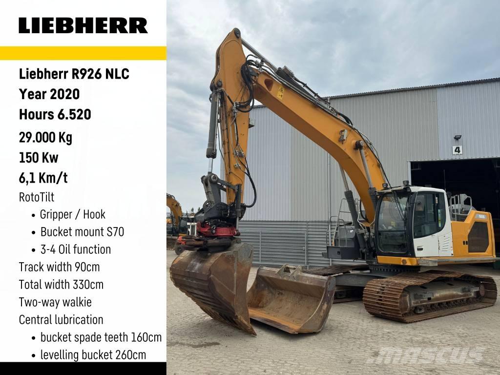 Liebherr R926 Bagri goseničarji