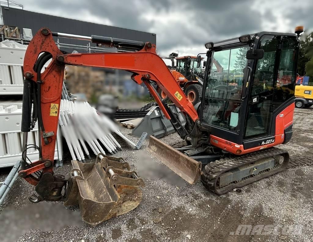 Kubota KX 027 Mini bagri <7t