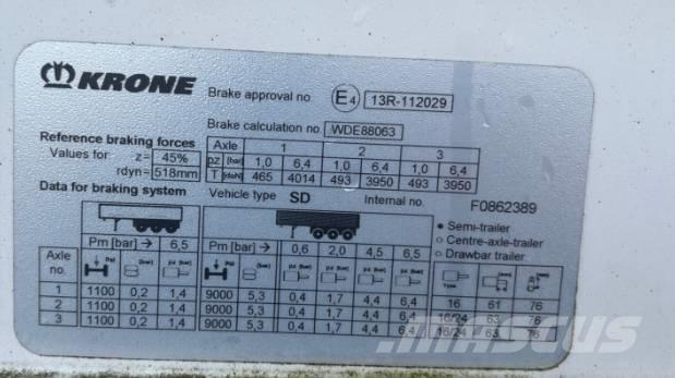 Krone SD Prikolica s ponjavo