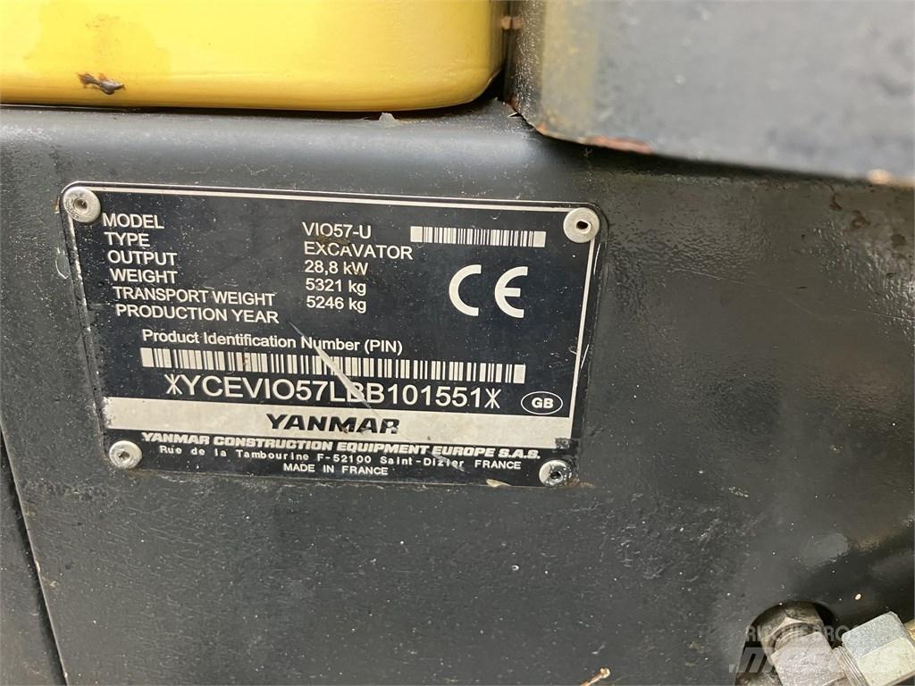 Yanmar Vio 57 U Mini bagri <7t