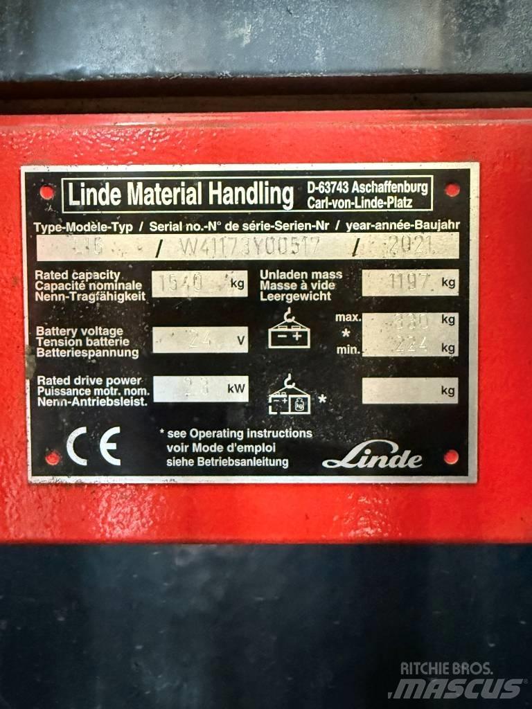 Linde L16APi/1173 Ročni električni viličar