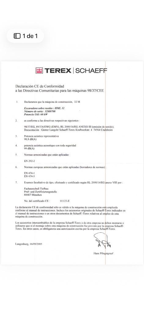 Terex HML 32 Bagri na kolesih