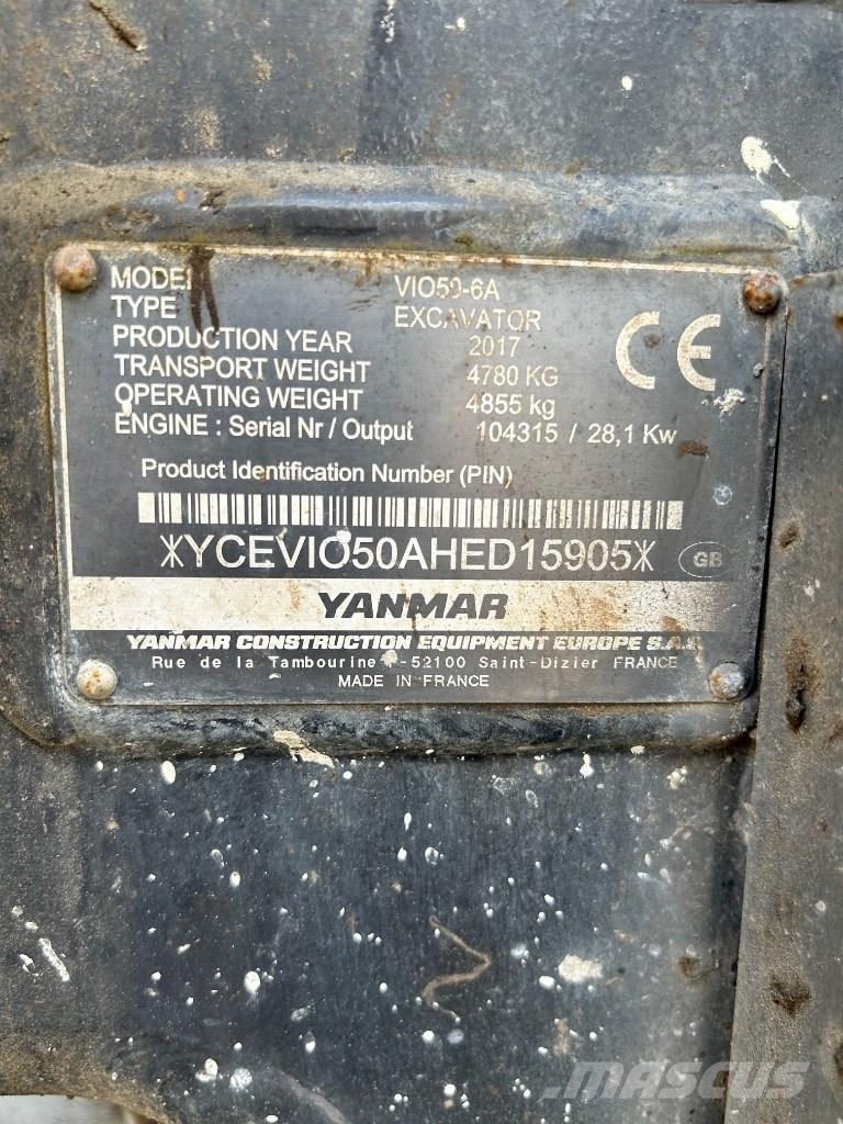 Yanmar VI050 - 6A Mini bagri <7t