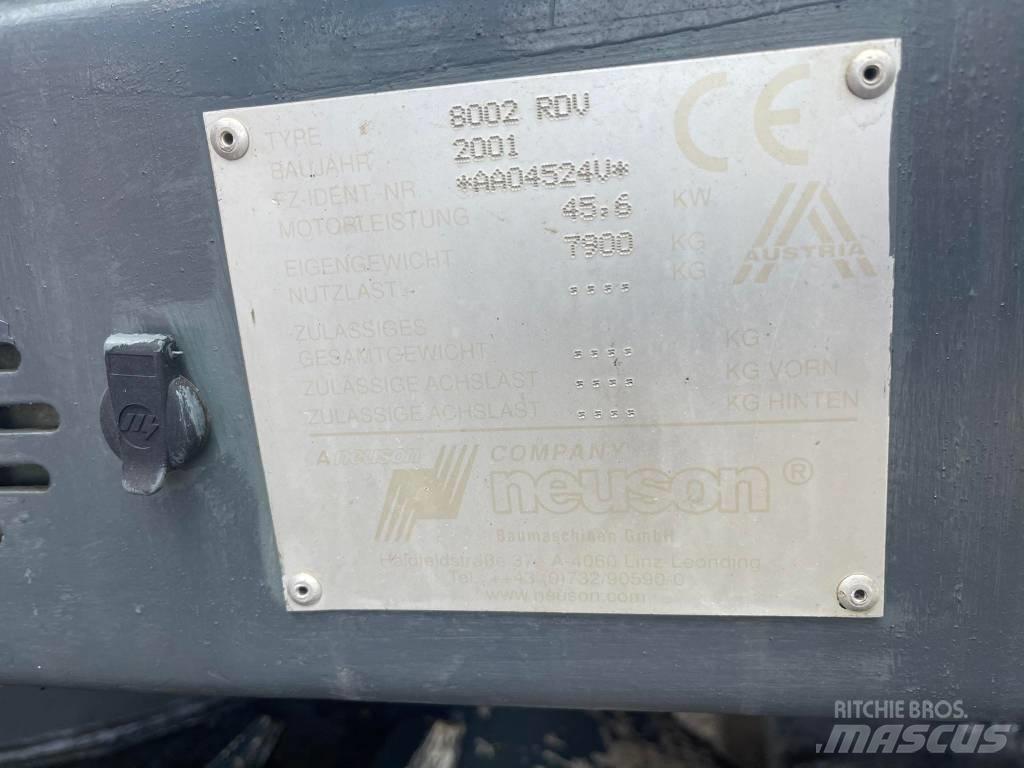 Neuson 8002 RDU Bagri goseničarji