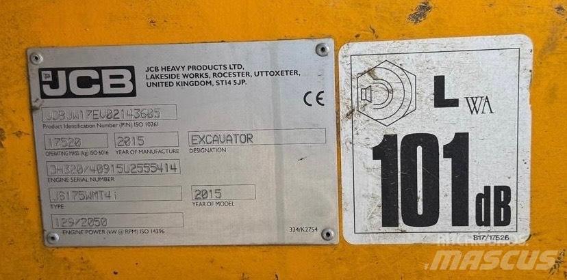 JCB JS 175 W Bagri na kolesih