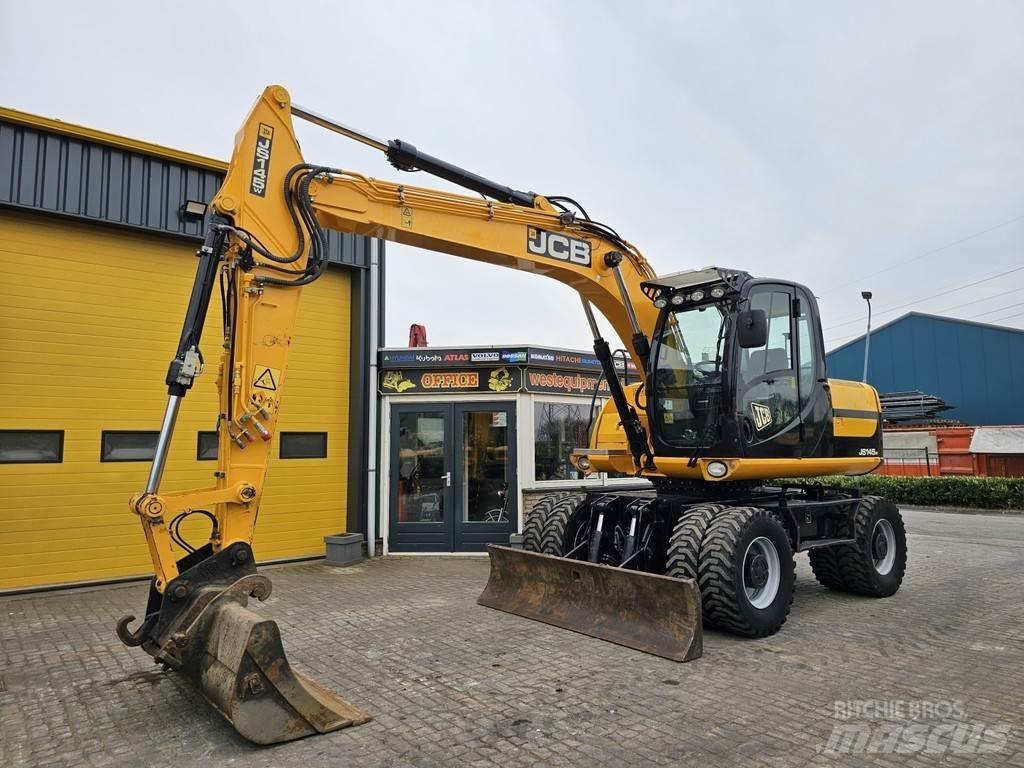 JCB JS145W Bagri na kolesih