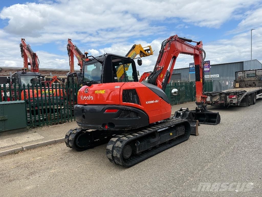 Kubota KX 080-4 Midi bagri 7t – 12t