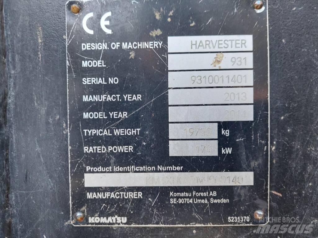 Komatsu 931.1 Harvesterji