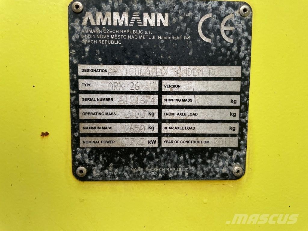 Ammann ARX 26 Dvojni valjarji