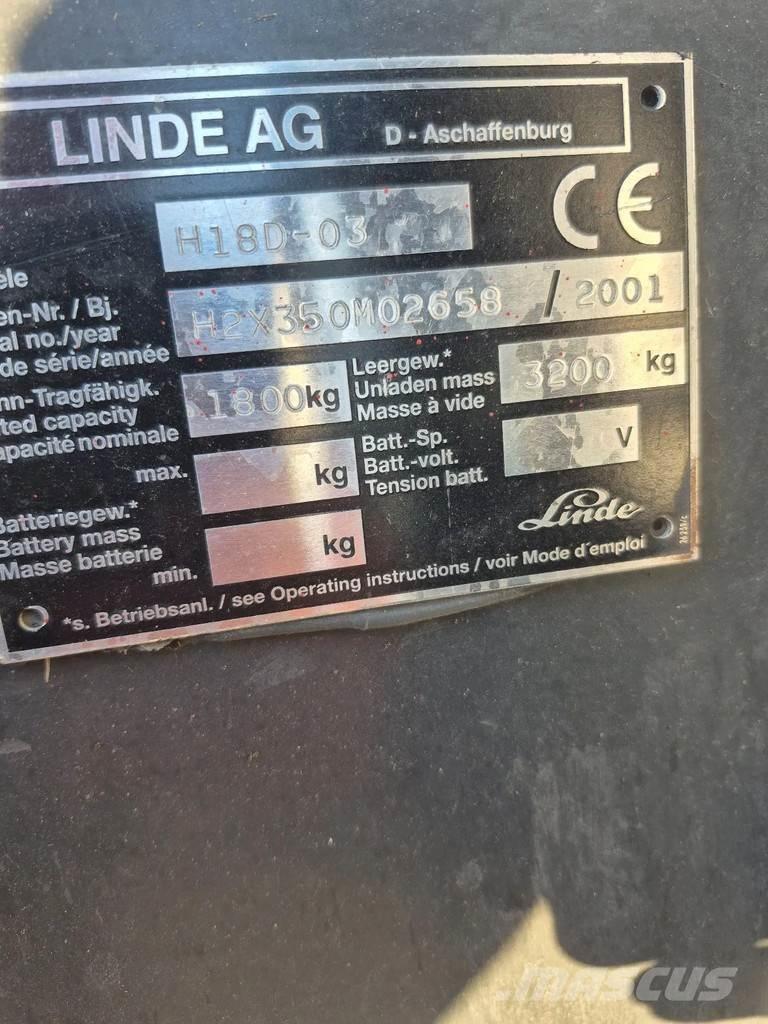 Linde h18D-03 Dizelski viličarji