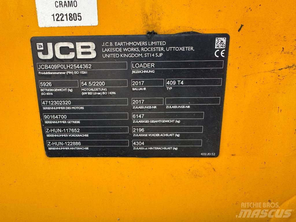 JCB 409 Kolesni nakladalci