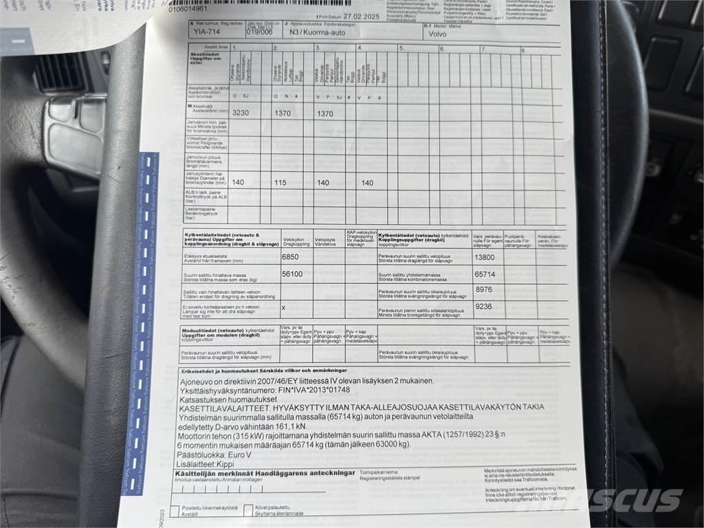 Volvo FM13 8X4 Kiper tovornjaki