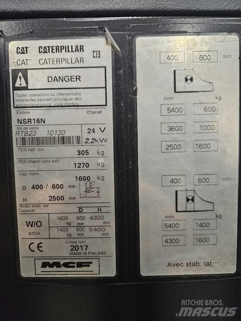 CAT NSR16N Samopogonski ročni viličarji