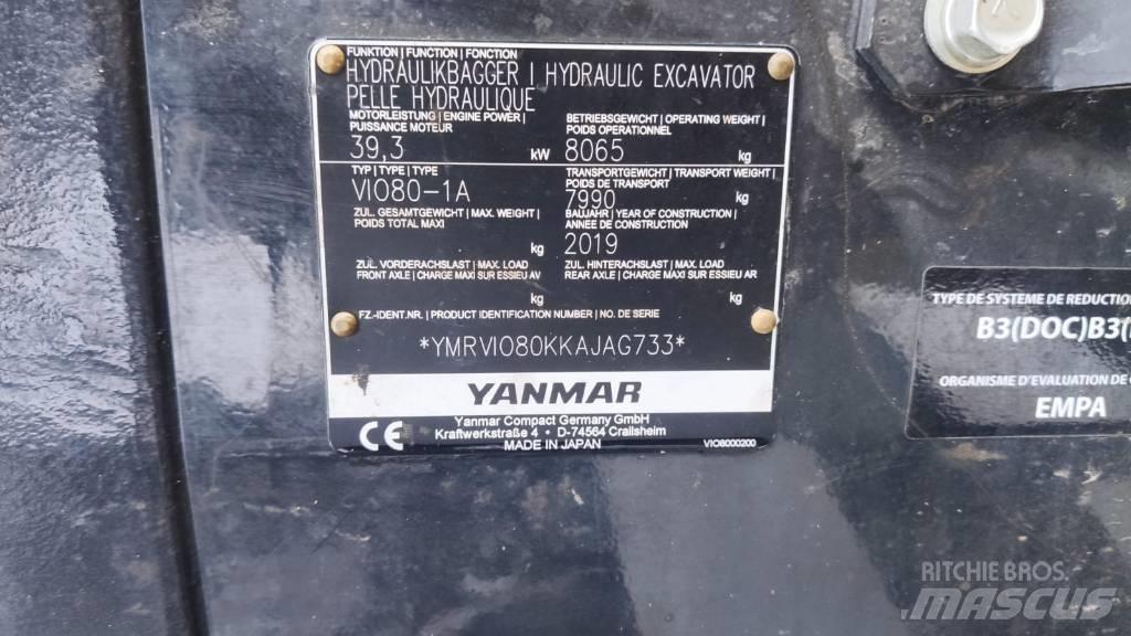 Yanmar Vio 80-1A Midi bagri 7t – 12t