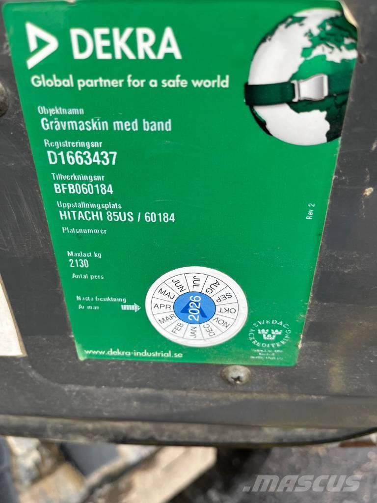 Hitachi ZX 85 US-3 Midi bagri 7t – 12t