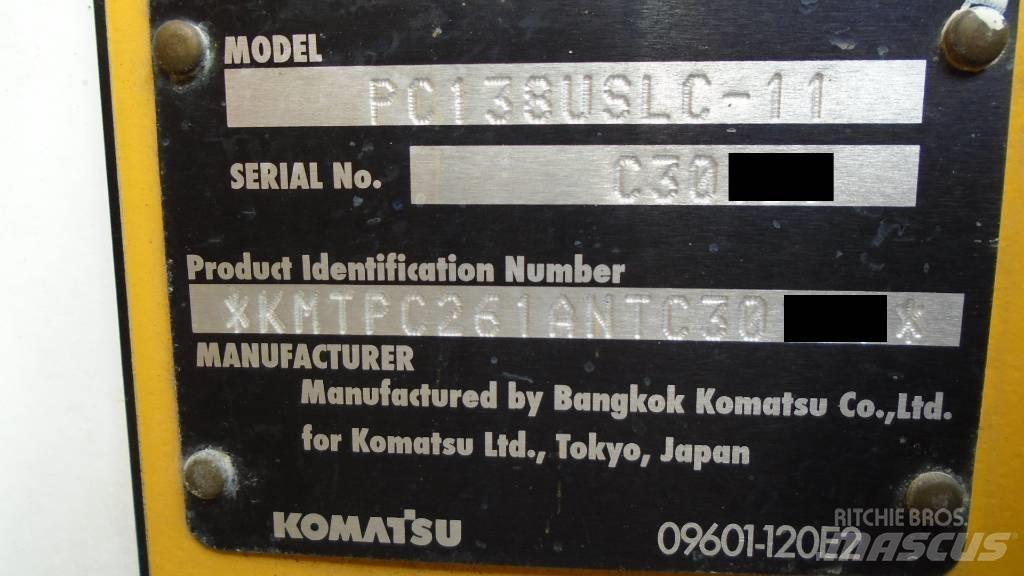Komatsu PC 138 USLC Bagri goseničarji