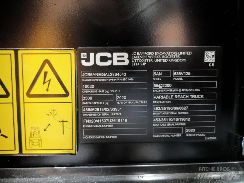 JCB 535 V 125 Teleskopski viličarji