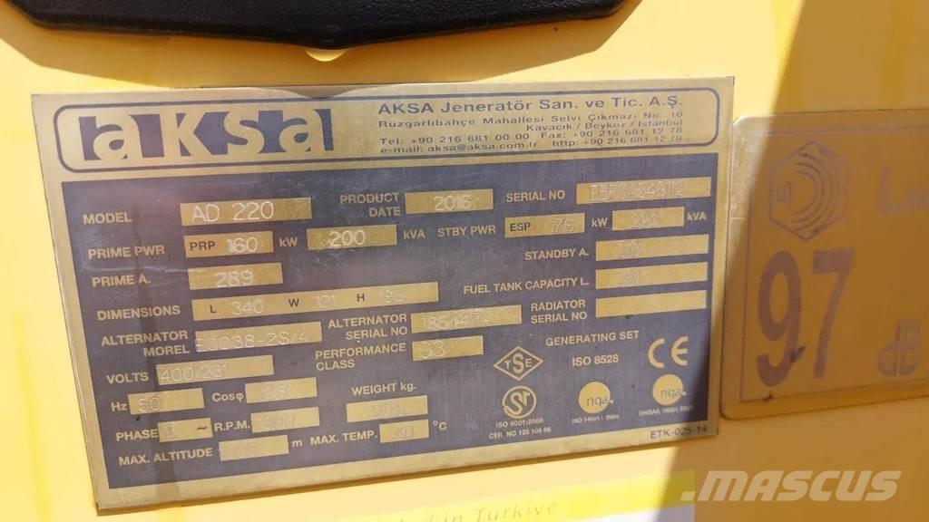 Doosan Aksa AD220 Drugi agregati