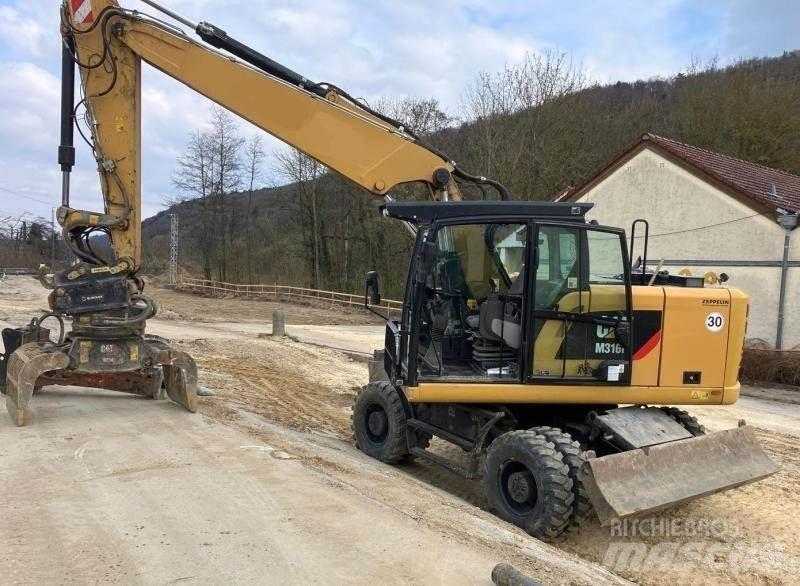 CAT M316F Bagri na kolesih