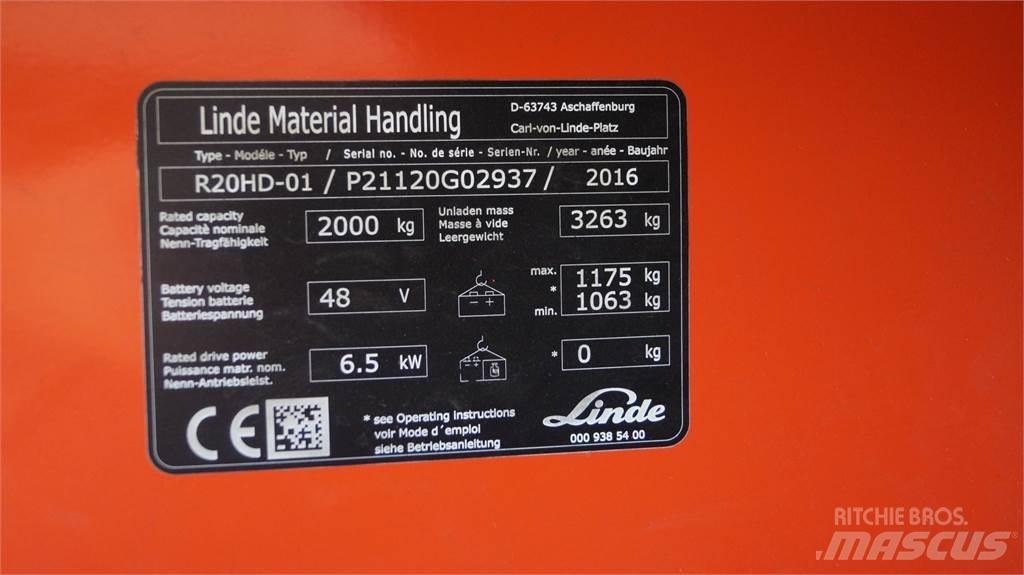 Linde R20HD Viličarji s pomičnim teleskopom
