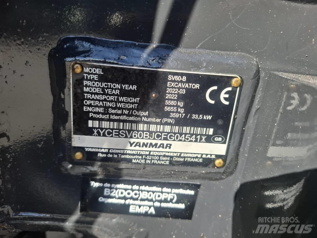 Yanmar SV 60-B Mini bagri <7t