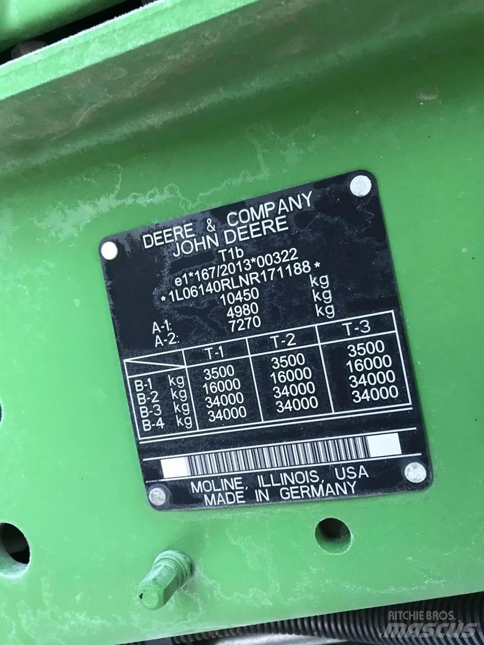 John Deere 6R 140 Traktorji