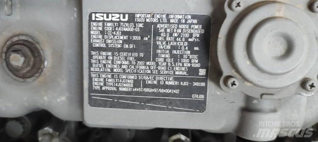 Isuzu CC-4JG1 Motorji