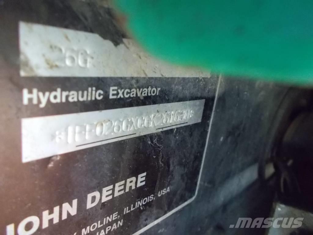 John Deere 26G Mini bagri <7t