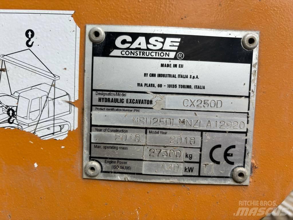 CASE CX 250 D Bagri goseničarji