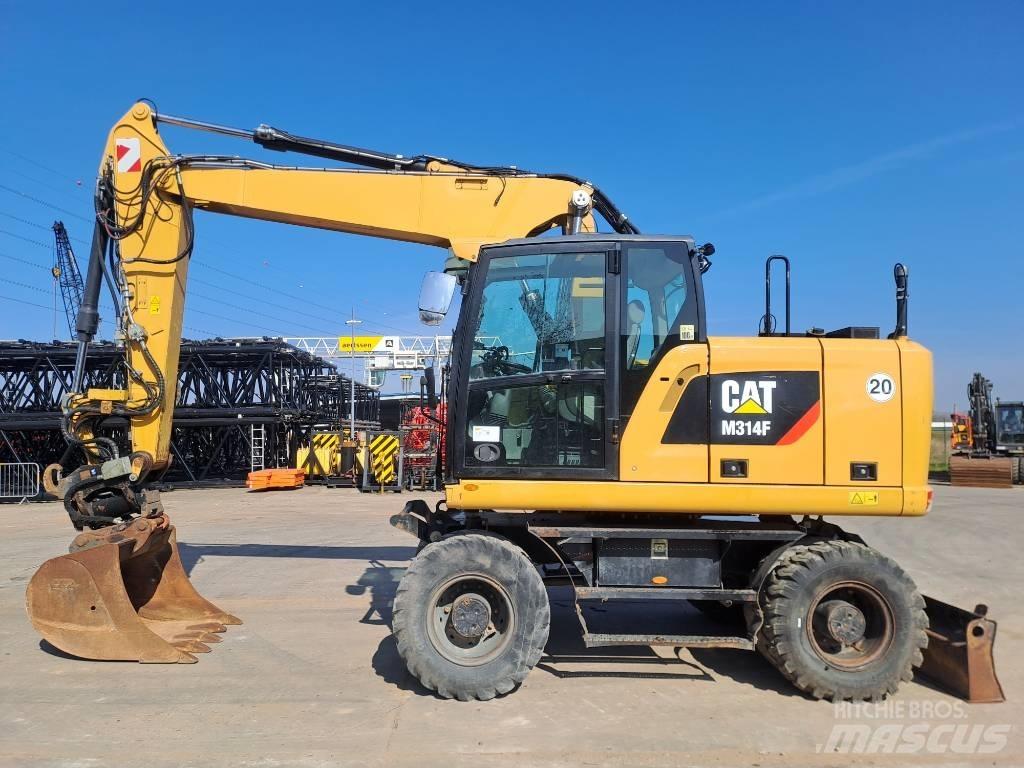 CAT M314F Bagri na kolesih