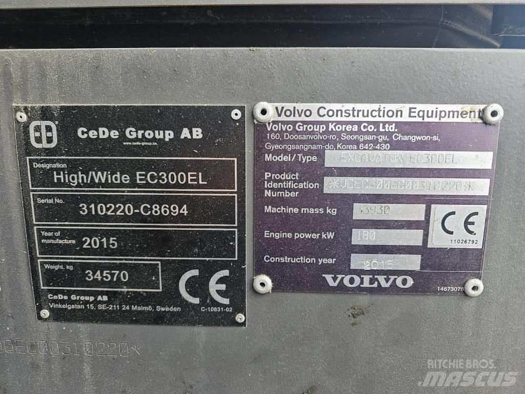 Volvo EC 300 EL Bagri goseničarji