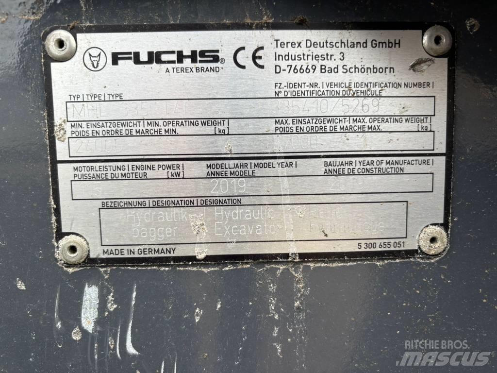 Fuchs MHL 335 Bagri za prekladanje primarnih/sekundarnih surovin