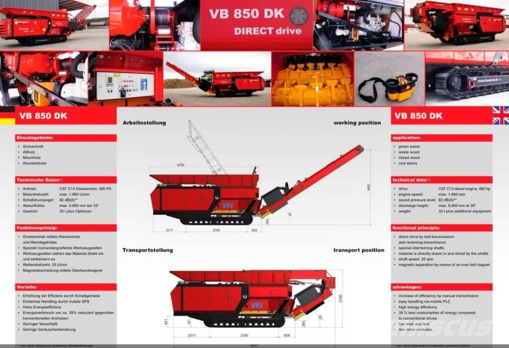 Hammel VB 850 DK Stroji za razrez odpada