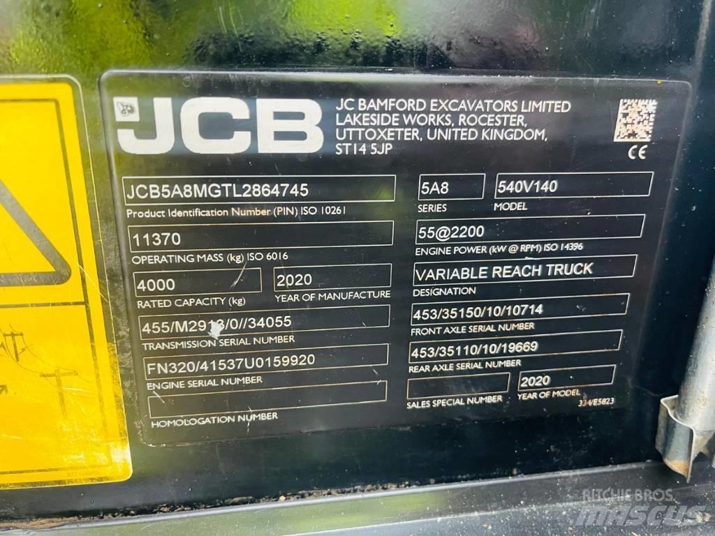 JCB 540-140 Teleskopski viličarji