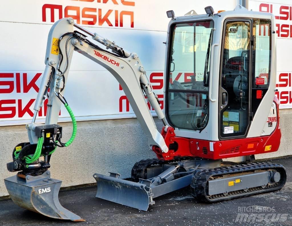 Takeuchi TB 320 Mini bagri <7t