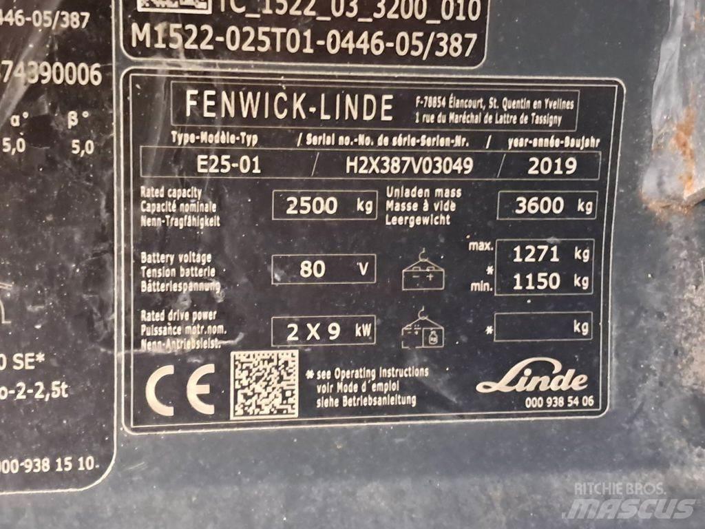 Linde E25-01 Električni viličarji