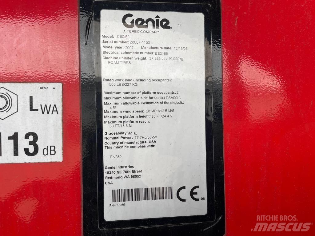 Genie Z 80/60 Zglobne dvižne ploščadi